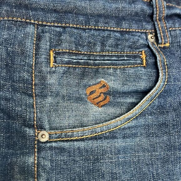 🔥🔥 ROCAWEAR Designer Denim Medium Wash Blue Jeans - Men Size 46 - EXCELLENT - Picture 7 of 9